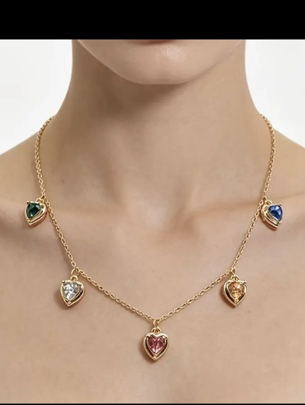 Gold Plated Lightweight Heart Necklace